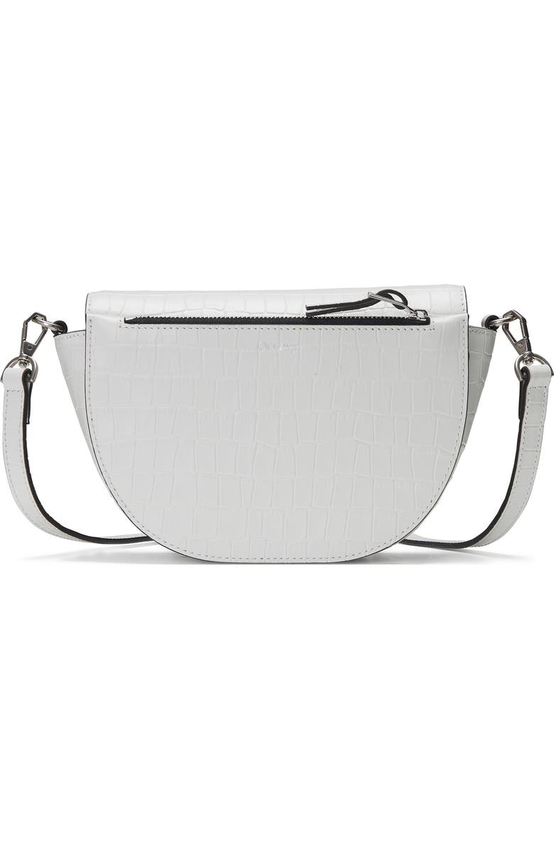 Oryany Lottie Croc Embossed Crossbody Bag, Alternate, color, Off White