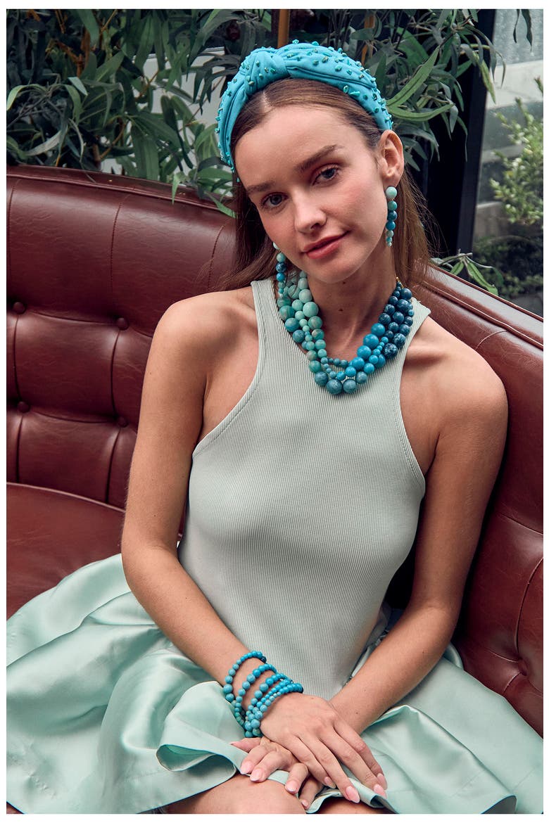 Riviera Five Strand Beaded Bracelet, Alternate, color, SEAFOAM SPRAY
