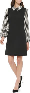 Tommy Hilfiger Twofer Long Sleeve Scuba Crepe Dress