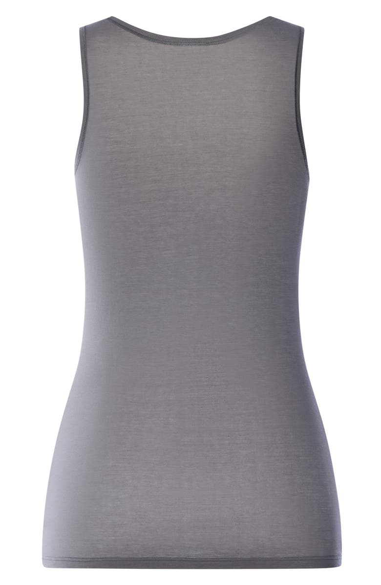 Hanro Ultralight Cotton Tank Top, Alternate, color, Mercury