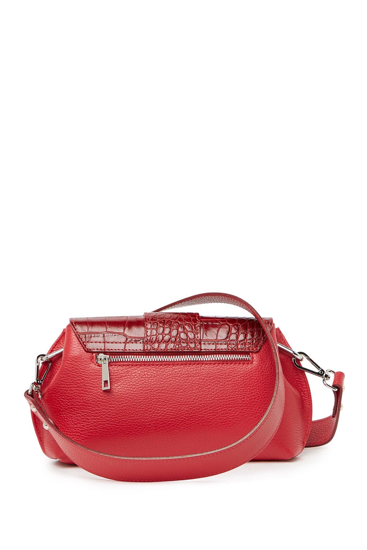 Persaman New York Amelie Croc Embossed Buckle Satchel, Alternate, color, 