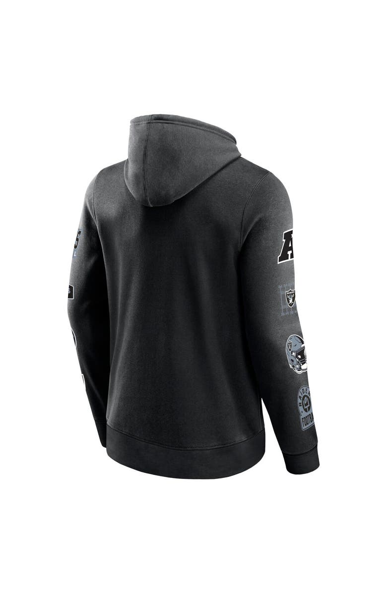 FANATICS Men's Fanatics Branded Black Las Vegas Raiders Wild Winner Pullover Hoodie, Alternate, color,