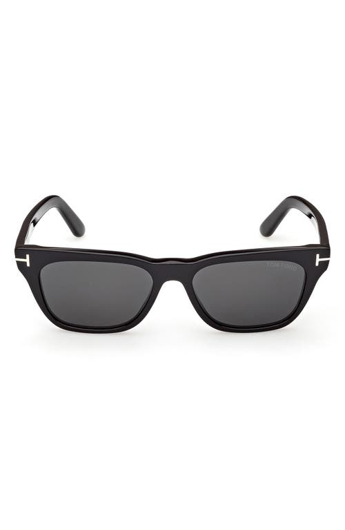 Tom Ford Penn 53mm Rectangular Sunglasses In Black