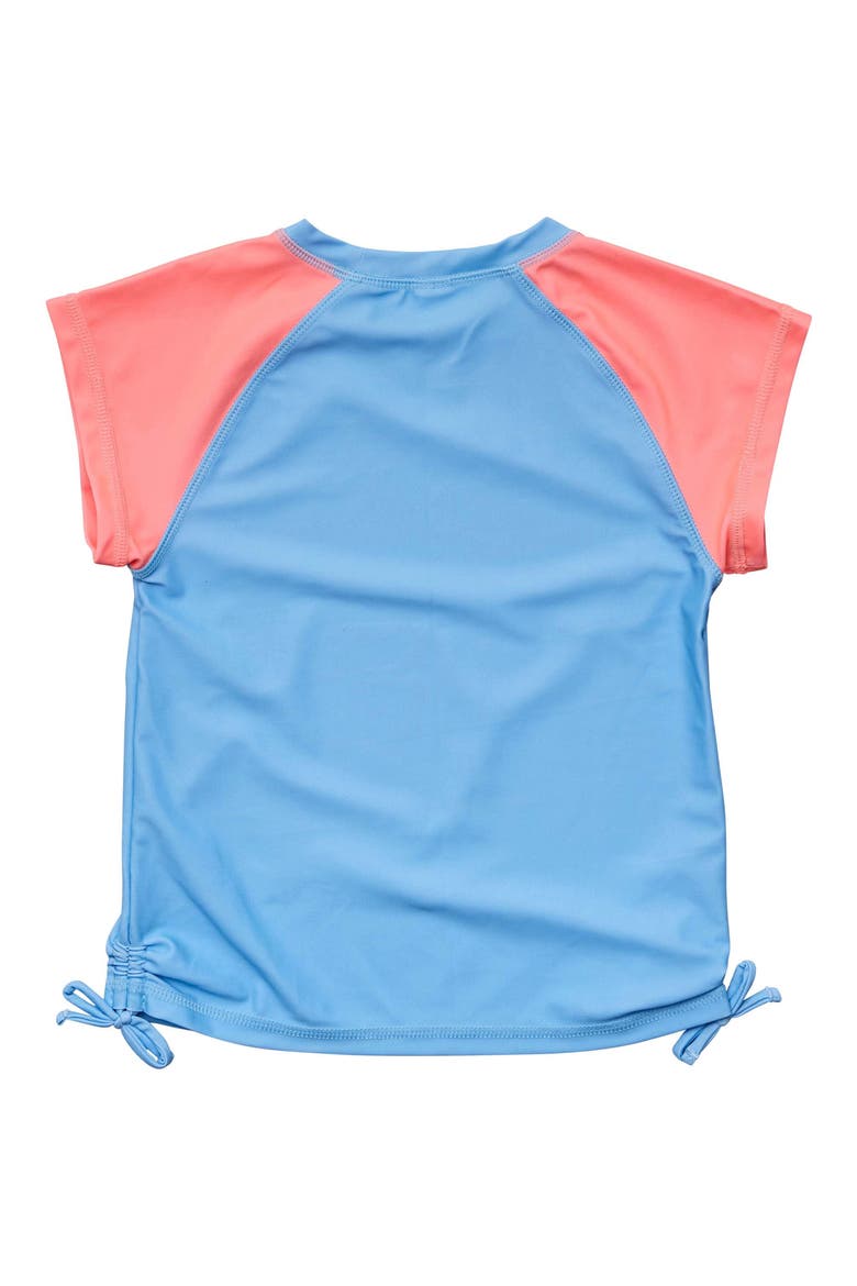 Kids' Cornflower Short Sleeve UPF 50+ Rashguard, Alternate, color, BLUE