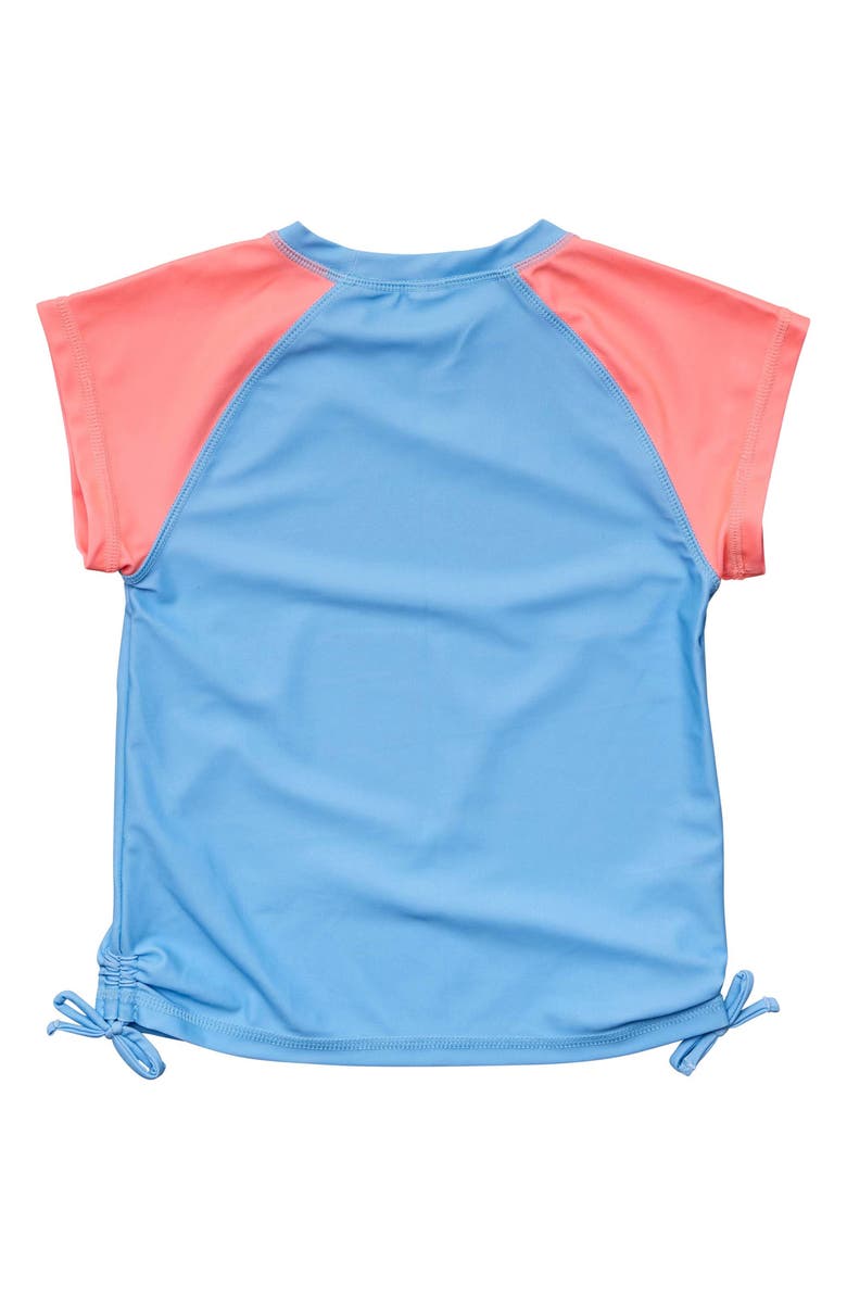 Snapper Rock Kids' Cornflower Short Sleeve UPF 50+ Rashguard, Alternate, color,