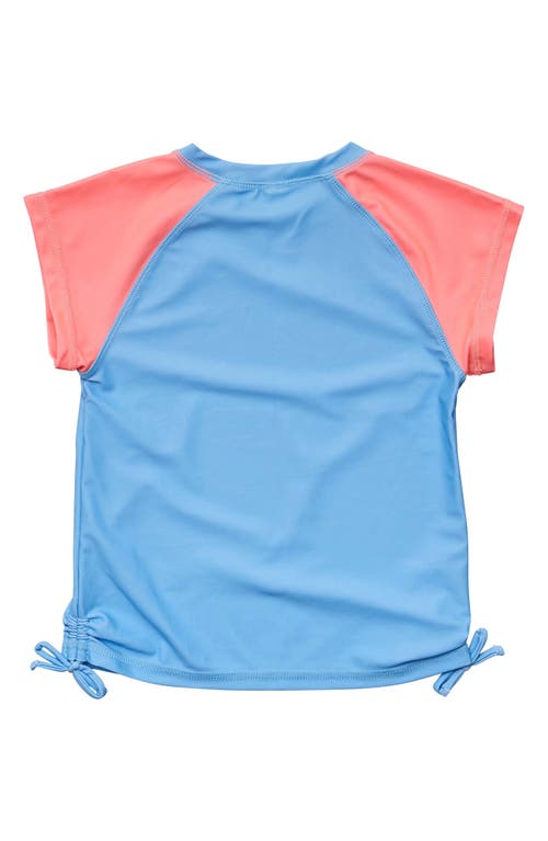 Snapper Rock Kids' Cornflower Short Sleeve Upf 50+ Rashguard In Blue