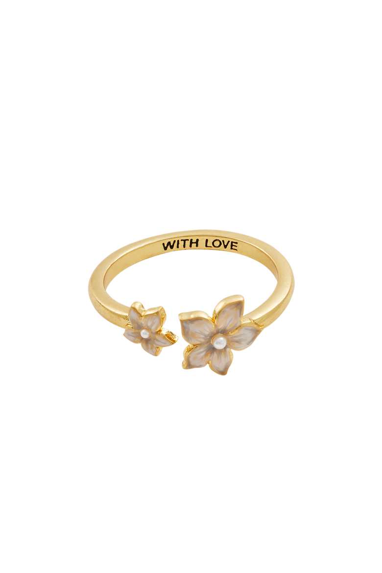 Jasmine & Pearl Ring, Alternate, color, Gold
