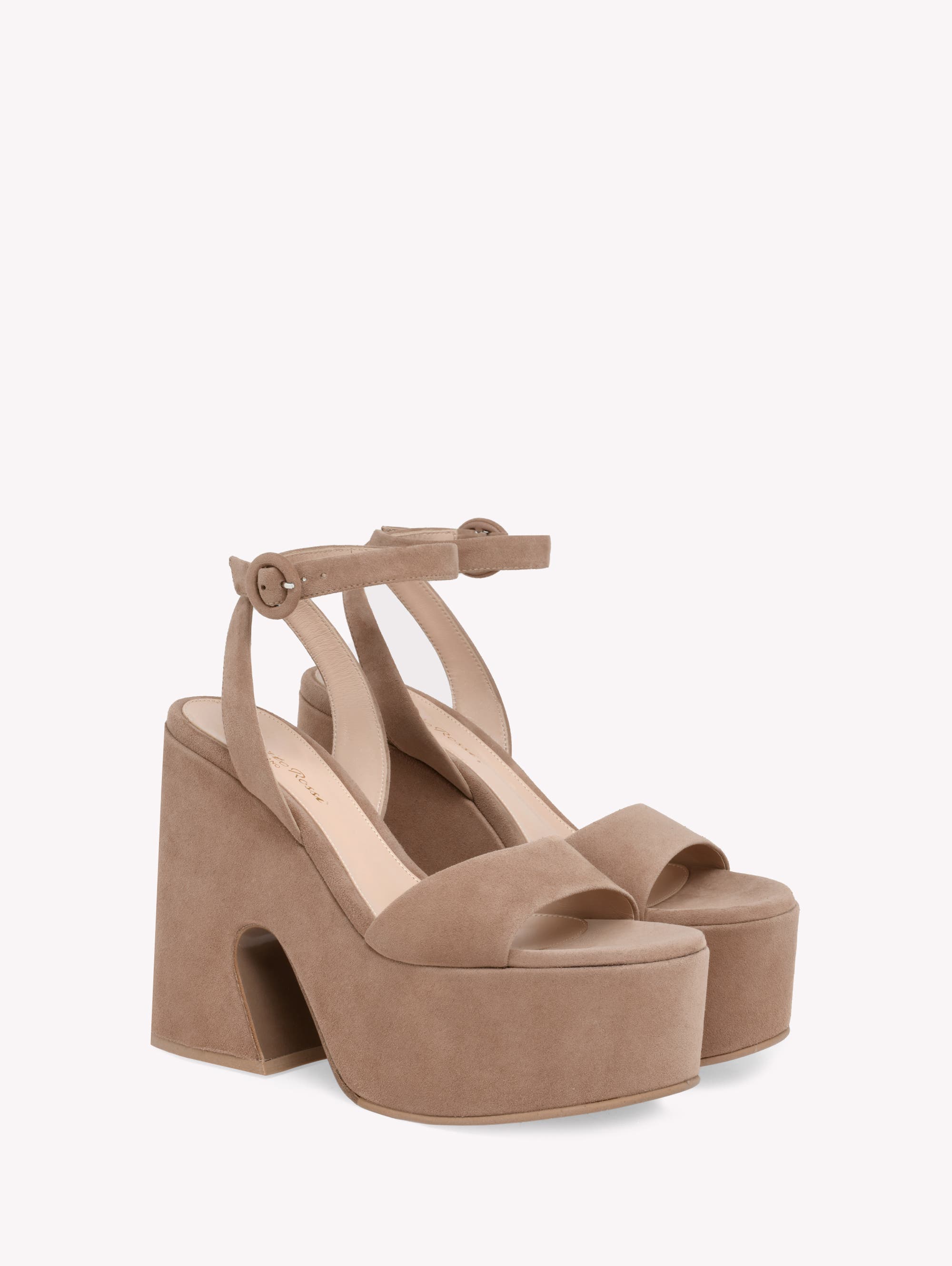 Gianvito Rossi Ziggy Sandals, Alternate, color, Pink Suede