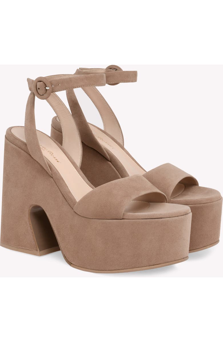 Gianvito Rossi Ziggy Sandals, Alternate, color, Pink Suede