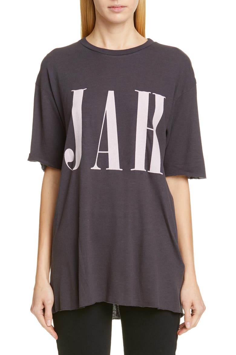 Oversized Tee, Main, color, BLACK