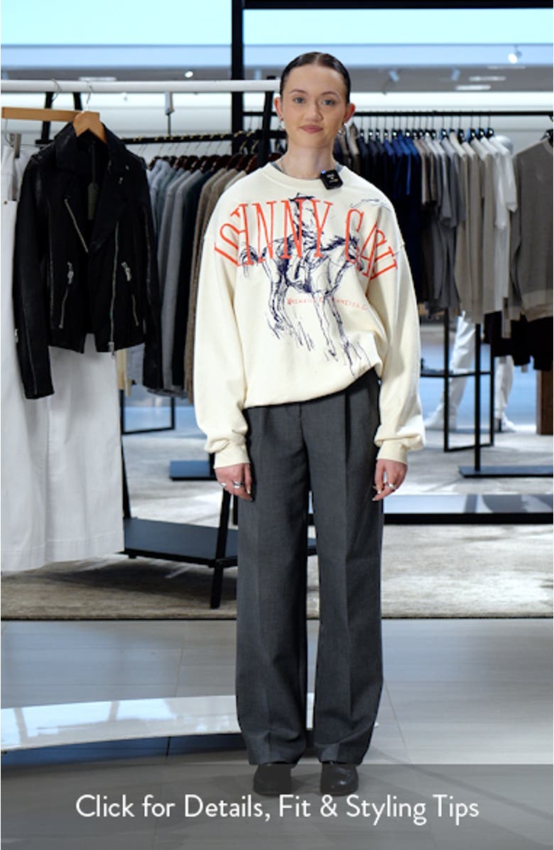 Johnny Cash Wilderness Cotton Graphic Sweatshirt, sales video thumbnail