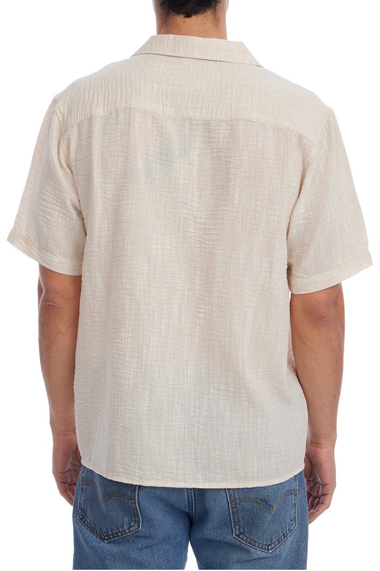 Slub Camp Shirt, Alternate, color, CREAM