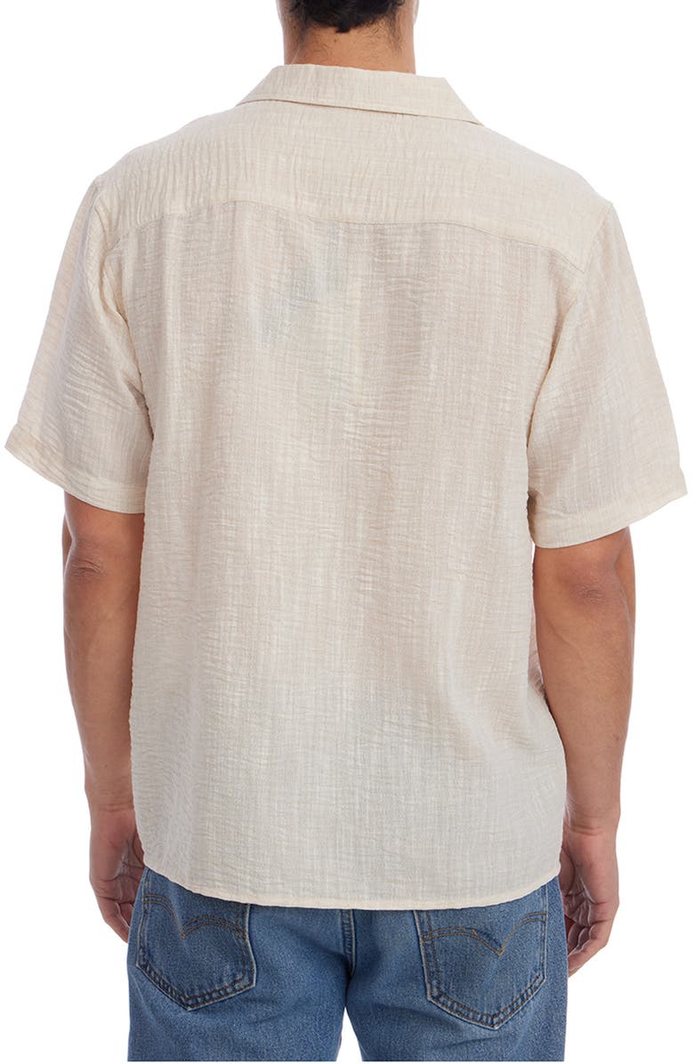 PX Slub Camp Shirt, Alternate, color, Cream