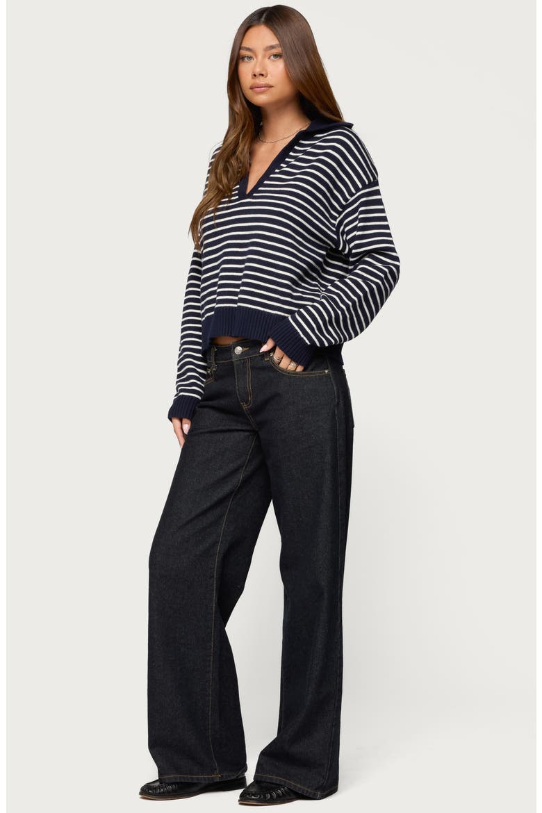 Copenhagen Oversize Stripe Sweater, Alternate, color, NAVY