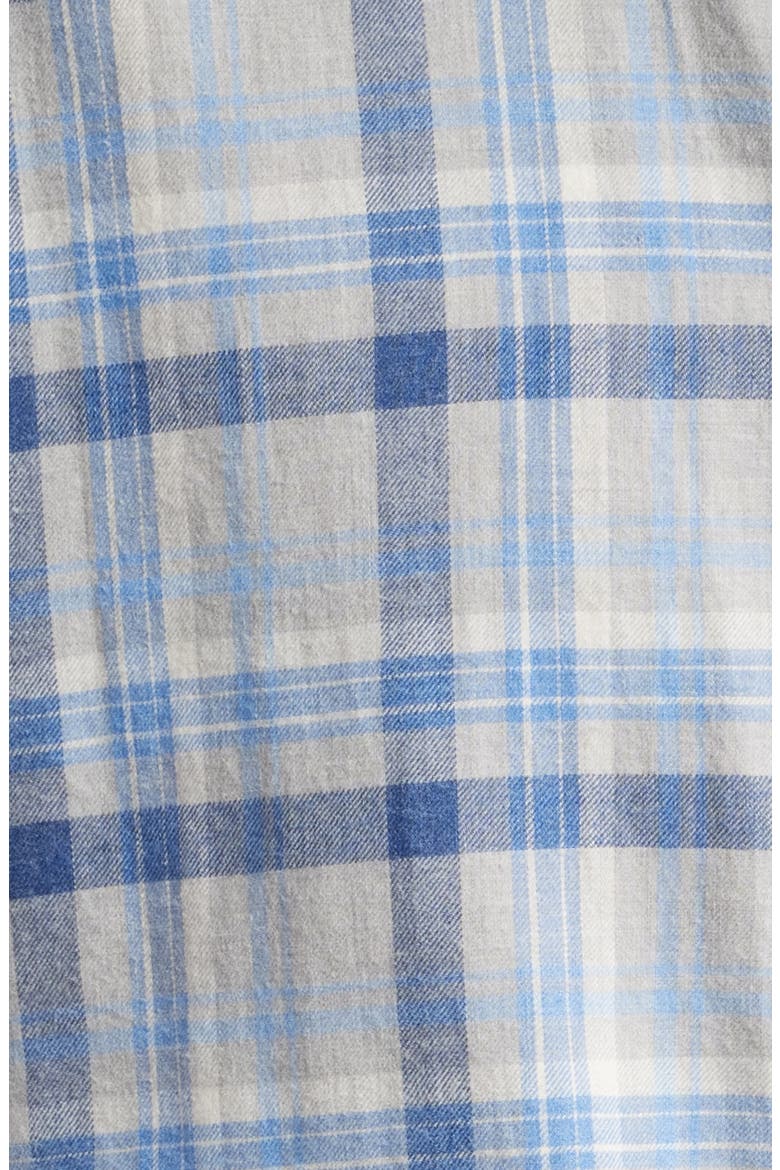 Sherbrooke Plaid Button-Up Shirt, Alternate, color, BRITISH GREY