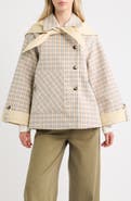 Damson Madder Jerry Reversible Crop Trench Coat