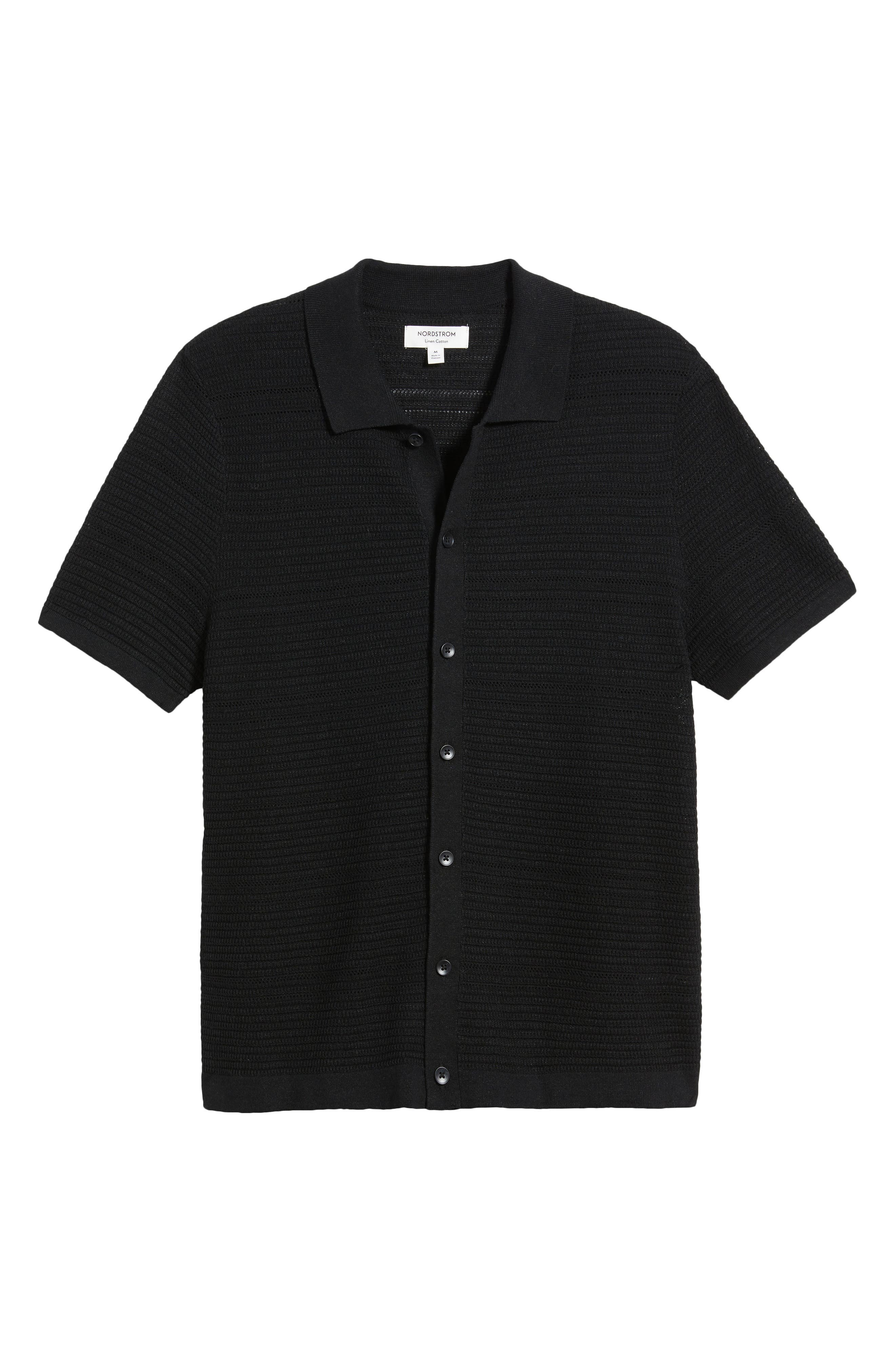 Мужские кардиганы Nordstrom Short Sleeve Linen & Cotton Cardigan — фото 5