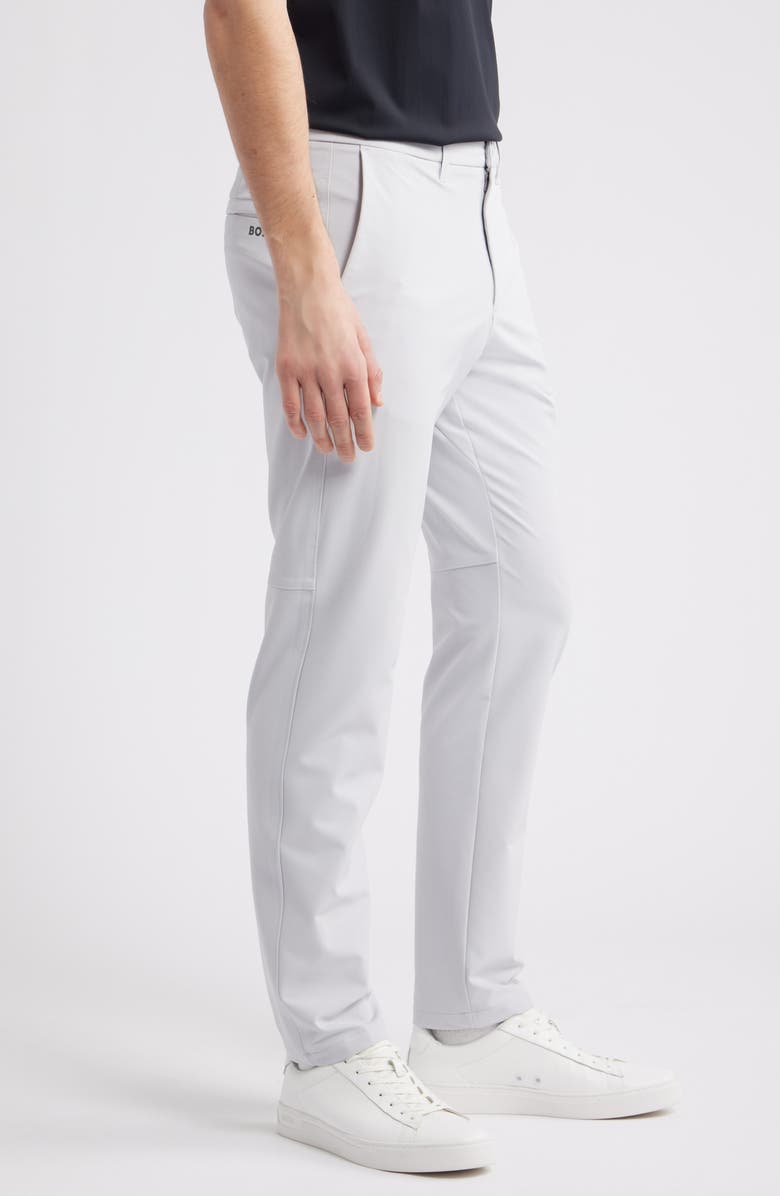 BOSS Commuter Slim Fit Technical Pants, Alternate, color, Light Grey
