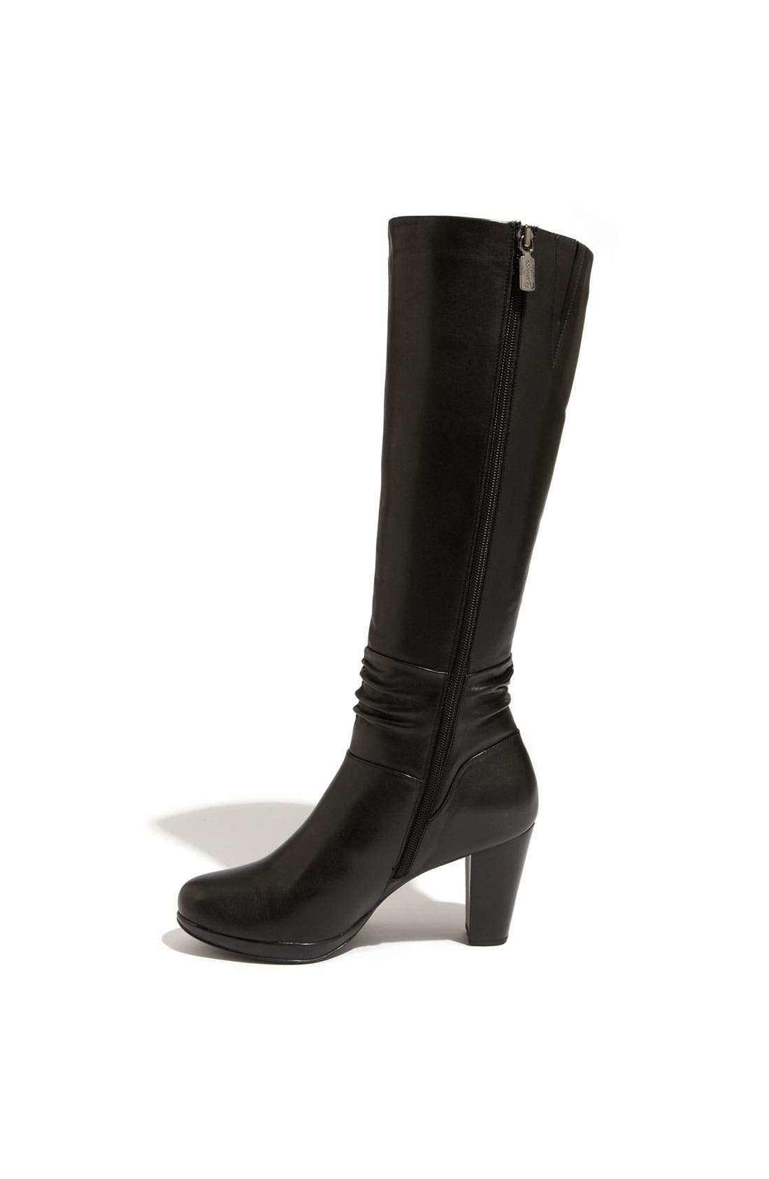 'Pasadena' Boot, Alternate, color, BLACK LEATHER