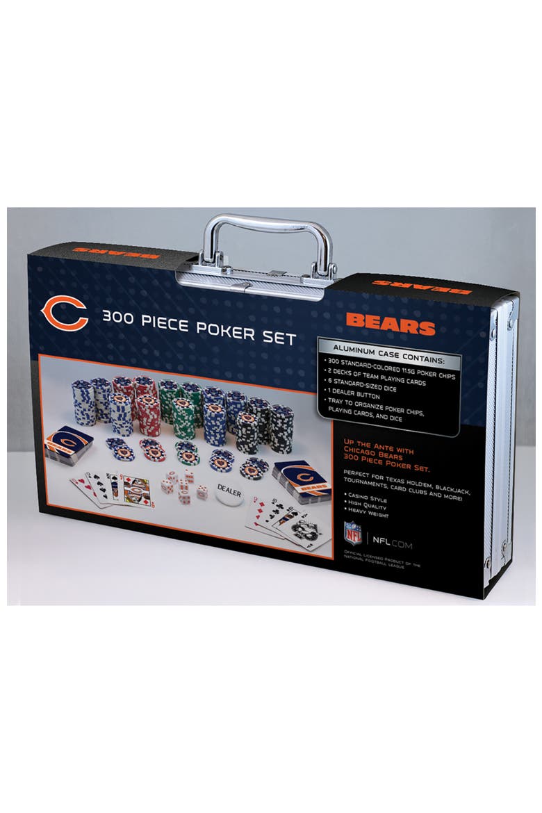 Chicago Bears 300 Piece Poker Set, Alternate, color, Multicolor