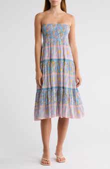 ALICIA BELL Mandy Cotton & Silk Cover-Up Maxi Skirt