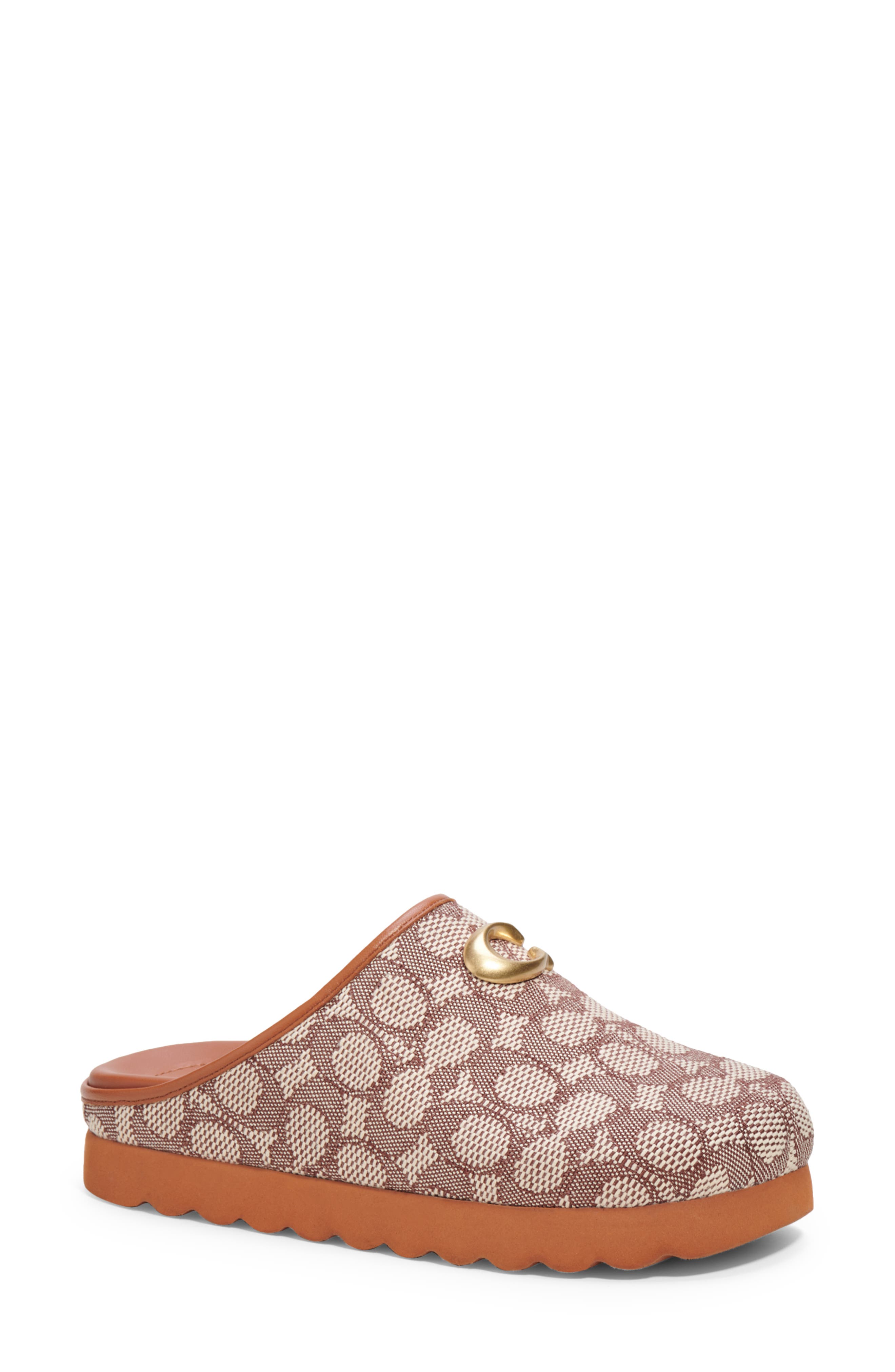 Hadley Signature Jacquard Slipper, Main, color, COCOA/BURNISHED AMBE