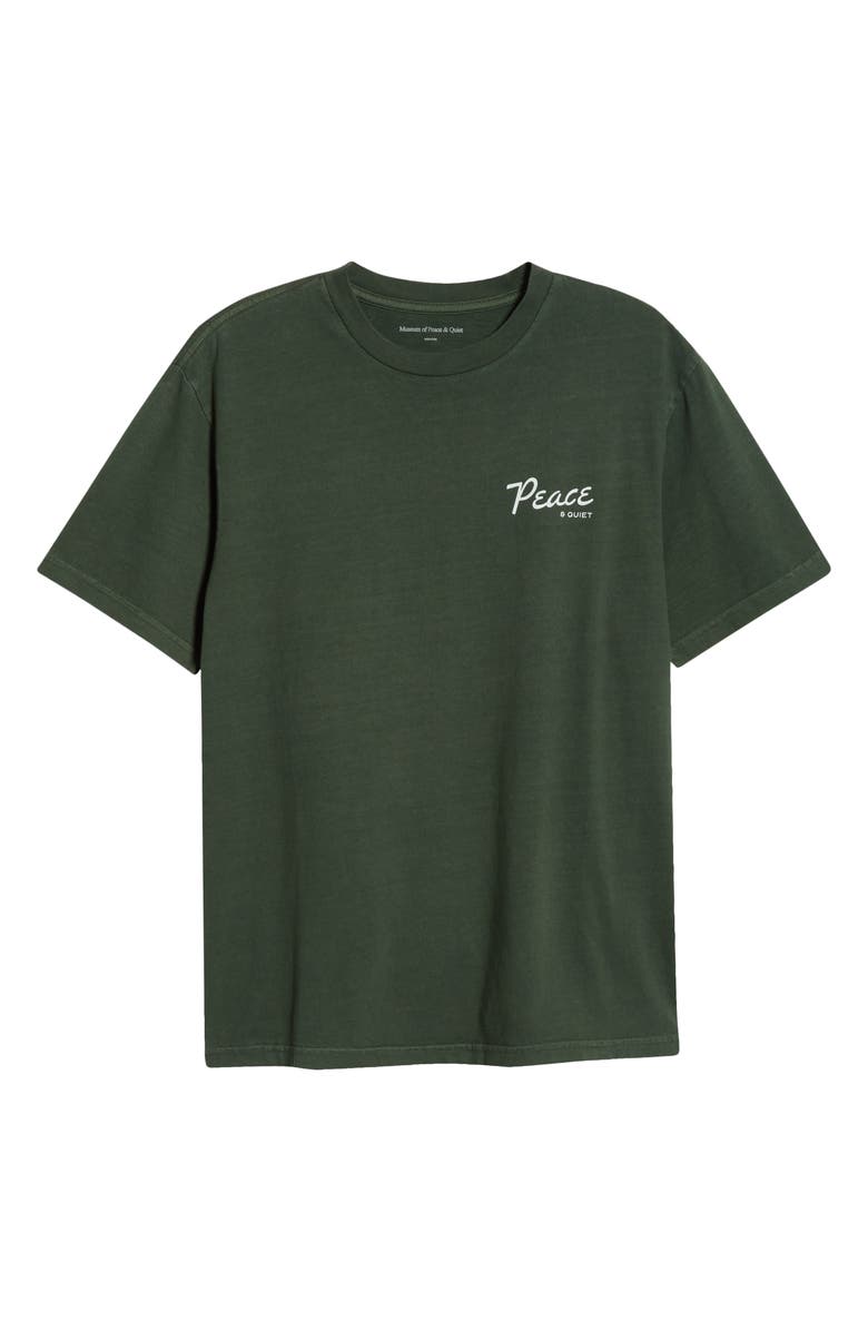 Museum of Peace & Quiet Diner Graphic T-Shirt, Main, color, Forest