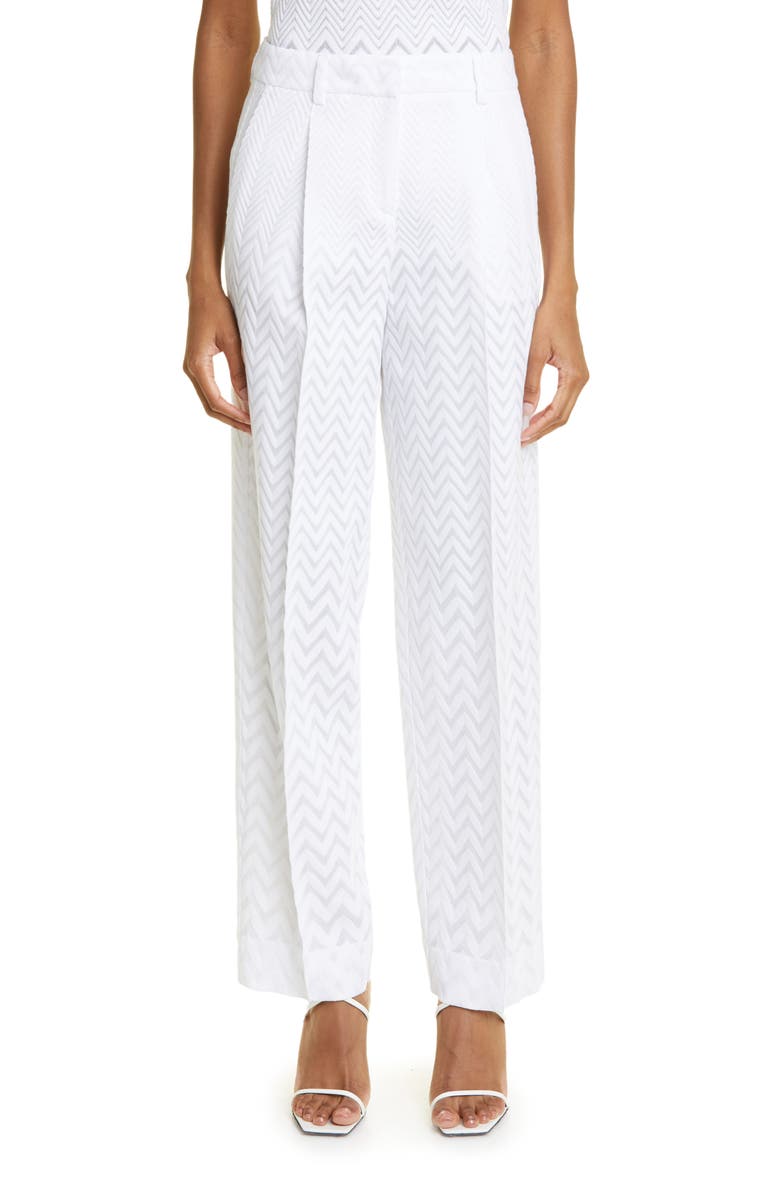 Missoni Zigzag Stripe Knit Straight Leg Pants, Main, color,