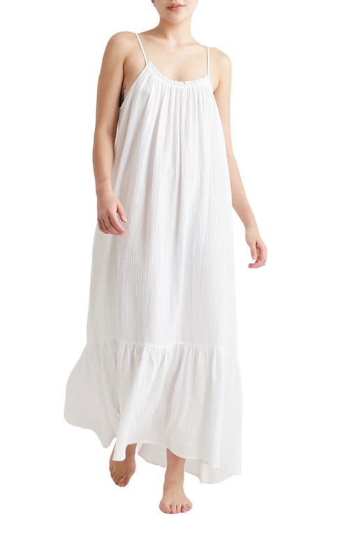 PAPINELLE PAPINELLE ASHLEY STRAPPY COTTON GAUZE NIGHTGOWN