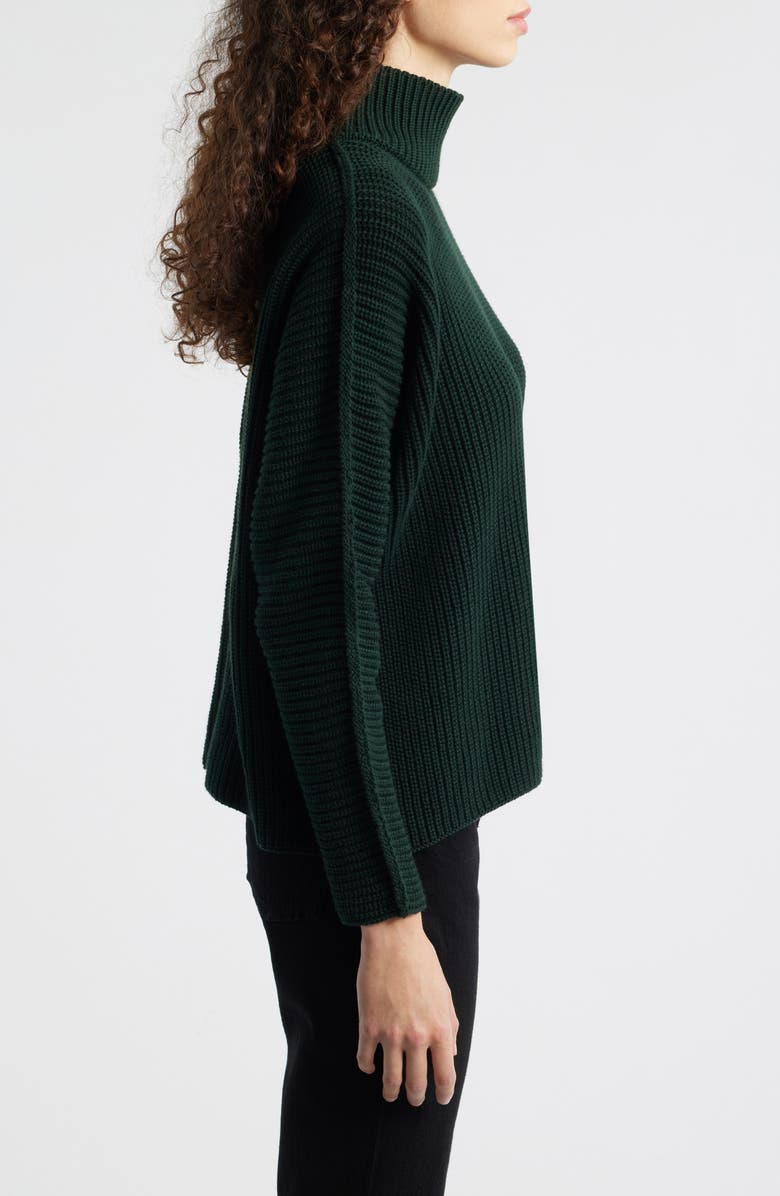 Frank & Eileen Montecito Mock Neck Cotton Sweater, Alternate, color, Bristish Racing Green