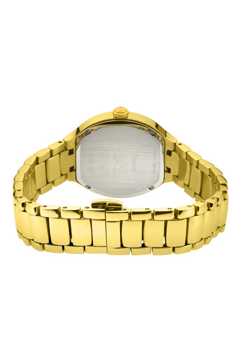 Lugano Diamond Swiss Bracelet Watch, Alternate, color, GOLD