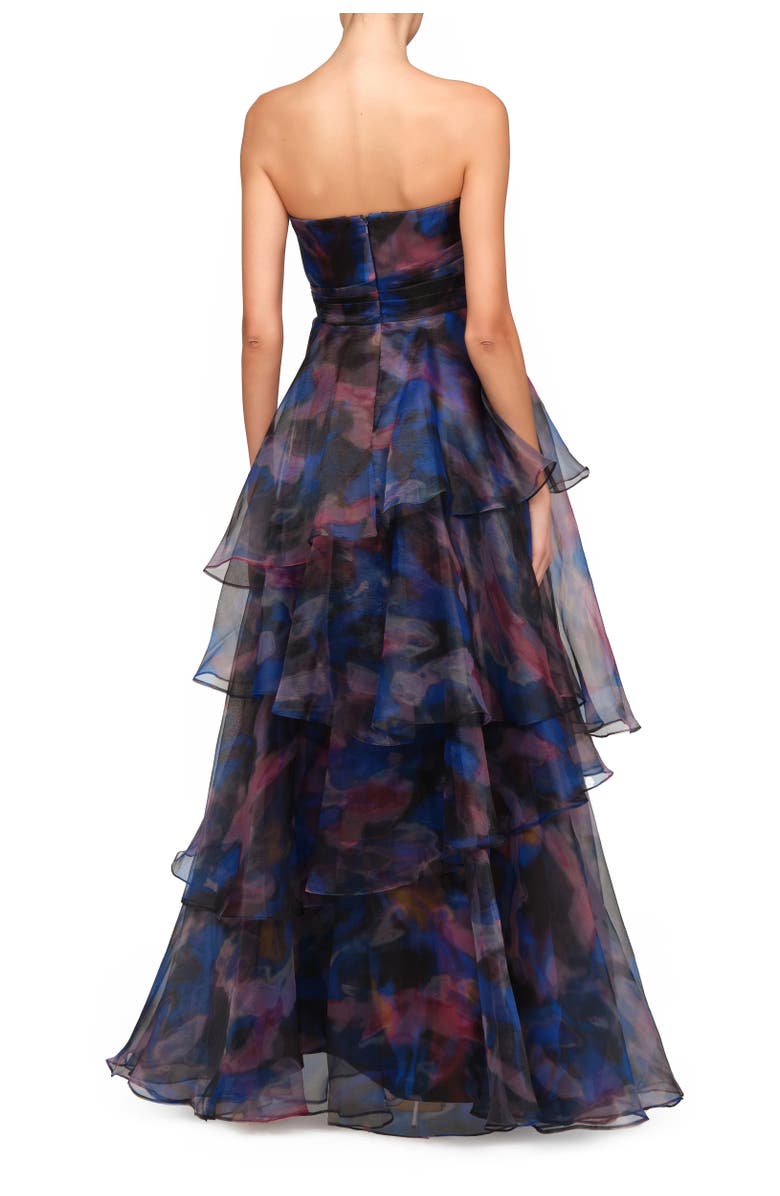 Theia Seona Strapless Organza Ballgown, Alternate, color, Shadow Aura