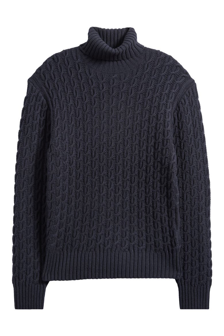 ＜H＞WOOL CASHMIERE BIG CPO x Beckham Herrero Wool & Cashmere Cable Sweater (Men) | Nordstromrack