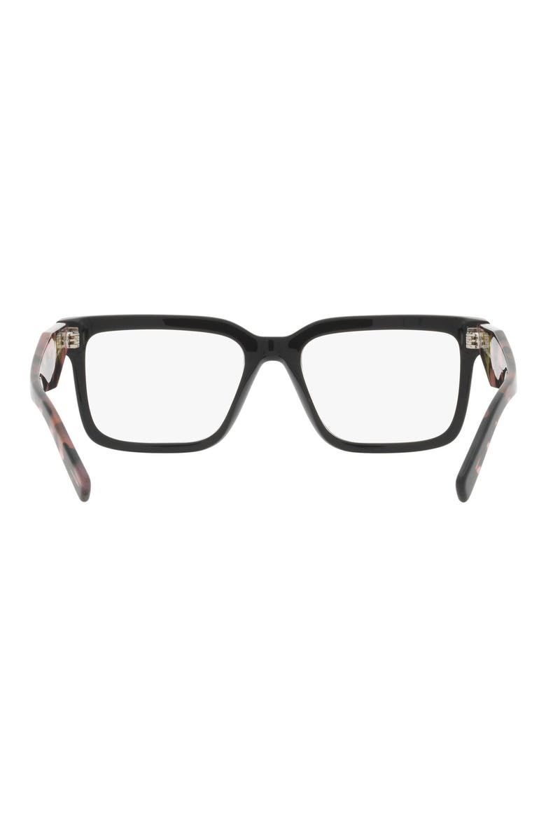 54mm Square Optical Glasses, Alternate, color, BLACK