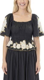 AREA STARS Gia Floral Top