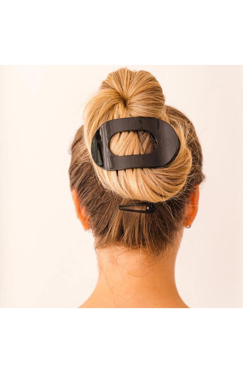 TELETIES Large Flat Round Hair Clip, Alternate, color,