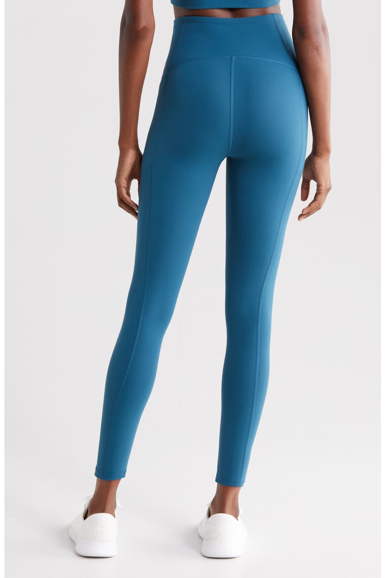 Studio Luxe High Waist Pocket 7/8 Leggings, Alternate, color, TEAL SEAGATE