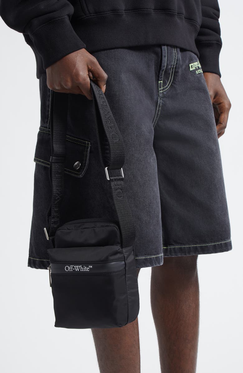 Off-White Outdoor Nylon Crossbody Bag, Alternate, color,