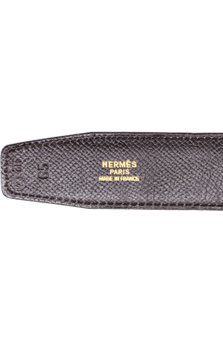 Pre-Owned Hermes Constance Reversible Belt Leather Medium, Alternate, color, Black