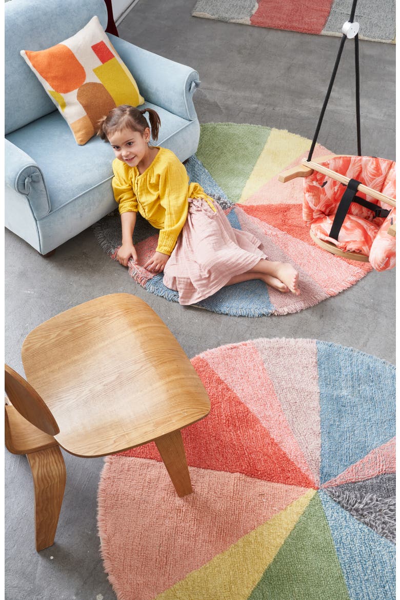 Pie Chart Rug, Alternate, color, PINK MULTI