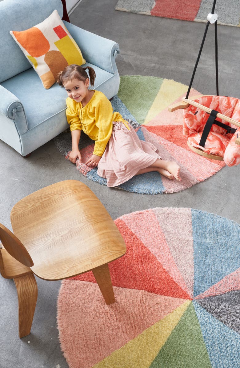 Lorena Canals Pie Chart Rug, Alternate, color, Pink Multi