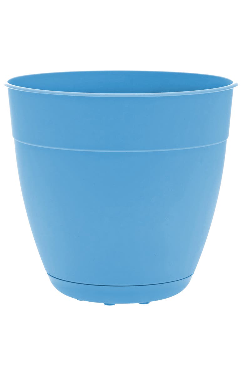 Bloem 12 Inch Dayton Planter With Saucer Tray, Ocean Blue, Main, color, Blue