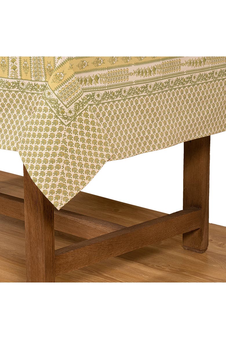 Provence Avignon Tablecloth, Alternate, color, Pistache 71" x 71"