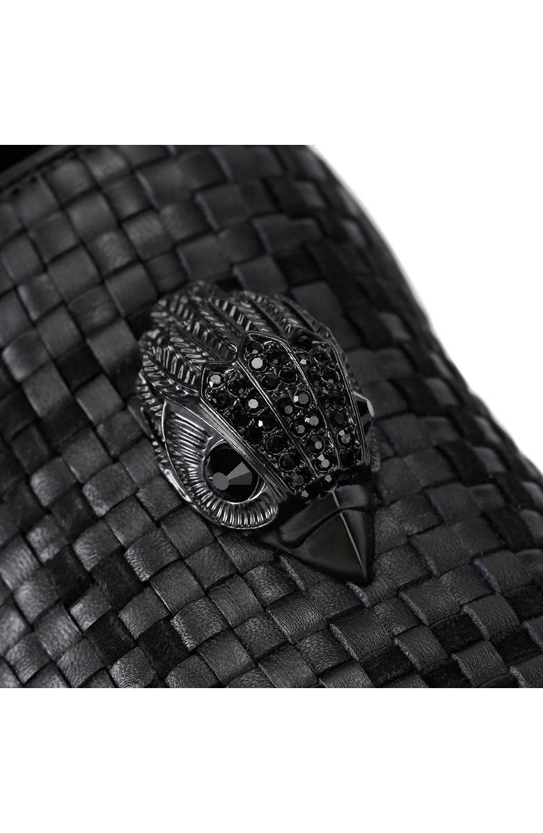 Kurt Geiger London Ace Woven Slip-On Loafer, Alternate, color, Charcoal