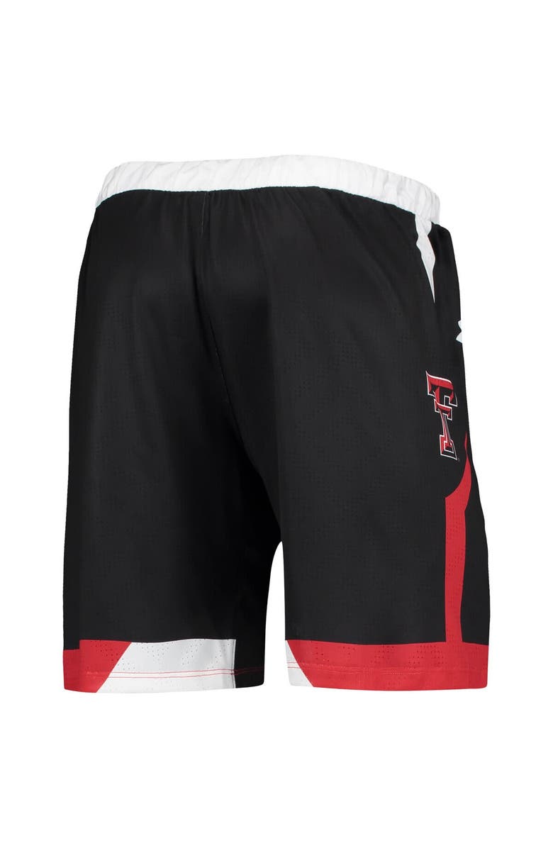 Under Armour Men's Under Armour Black Texas Tech Red Raiders Team Replica Basketball Shorts, Alternate, color, Black