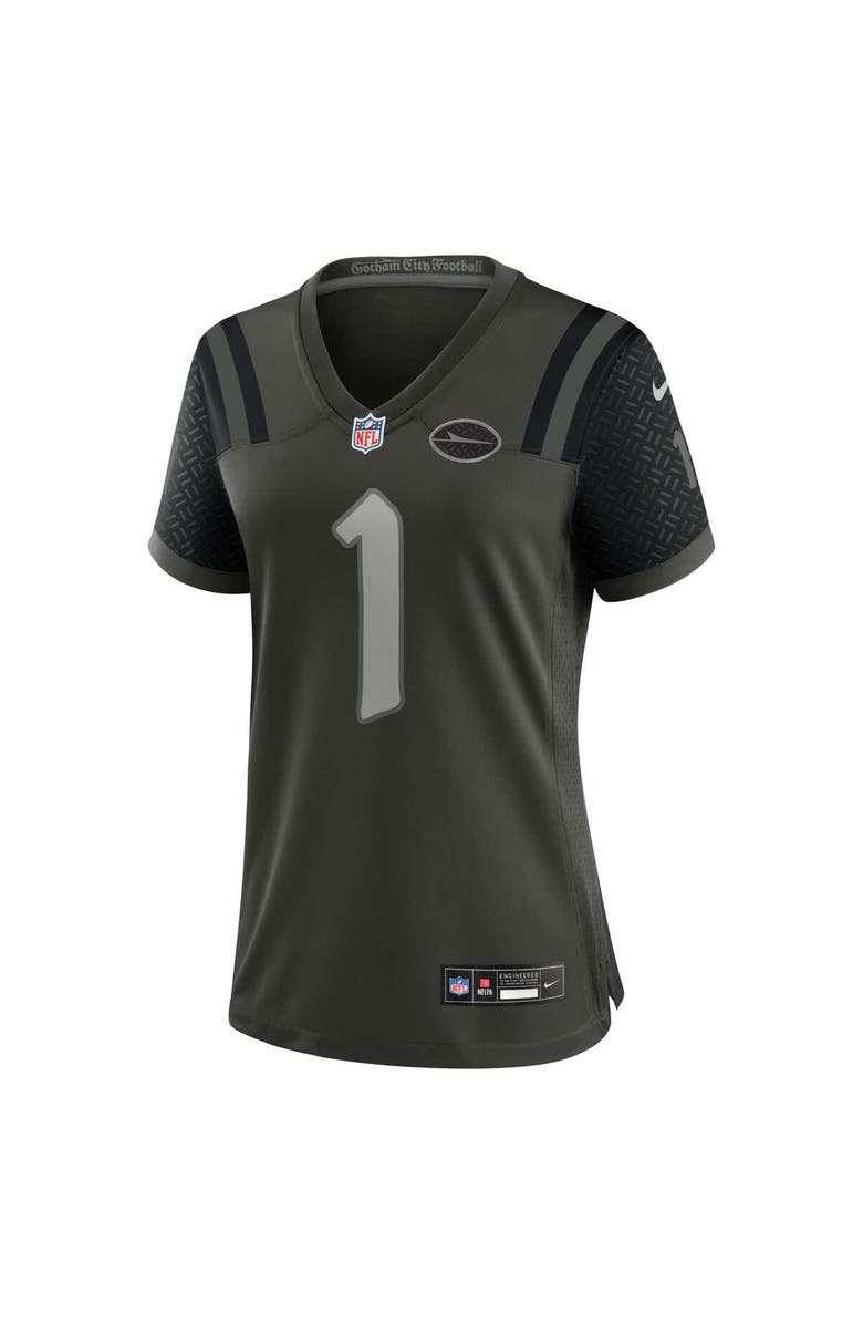 Nike Women's Nike Ahmad Sauce Gardner Gotham Green New York Jets 2025 Rivalries Collection Game Jersey, Alternate, color, Green