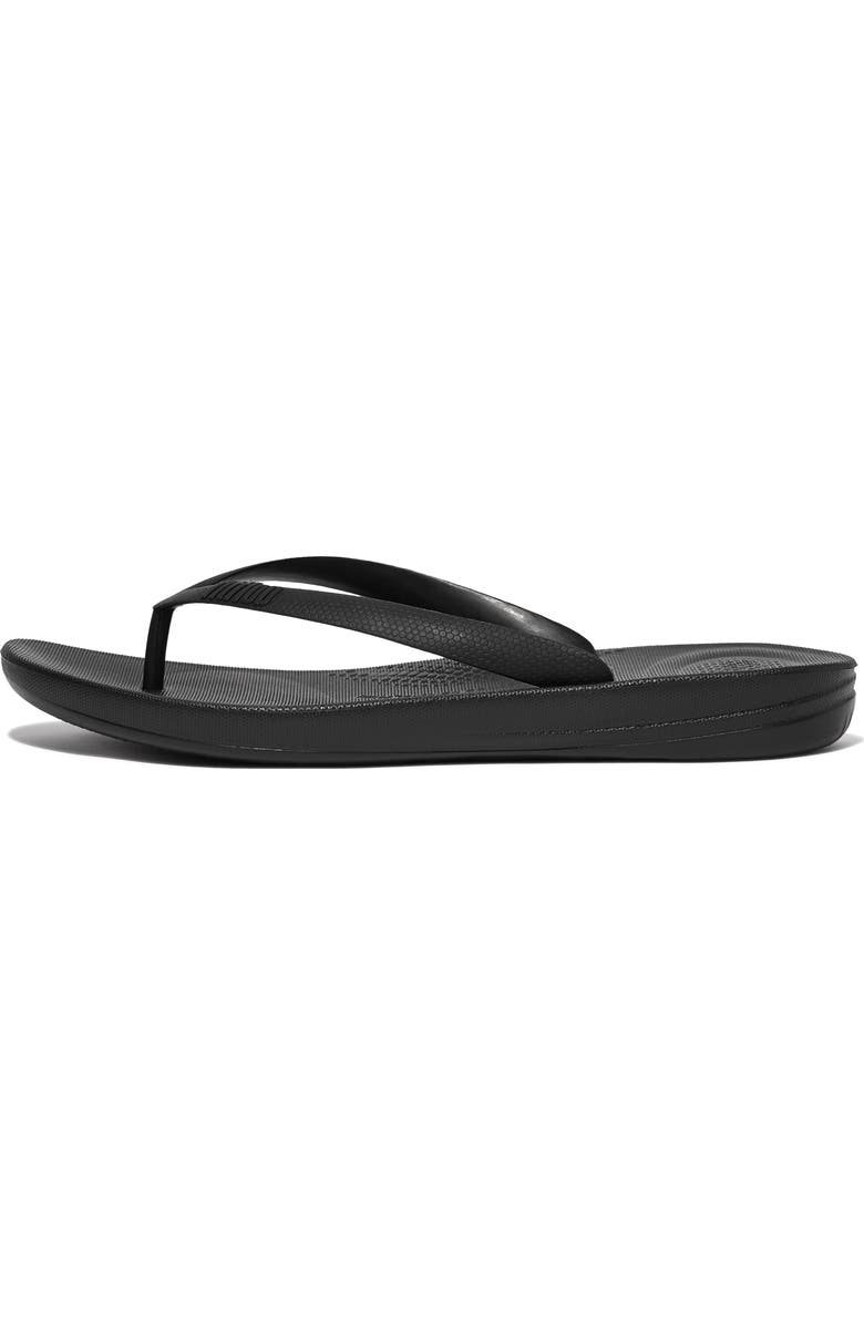 FitFlop Iqushion ergonomic flip-flops, Alternate, color, Black