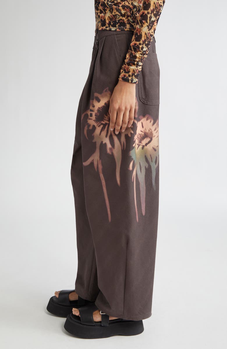 Collina Strada Catchfly Pleated Wide Leg Jeans, Alternate, color,