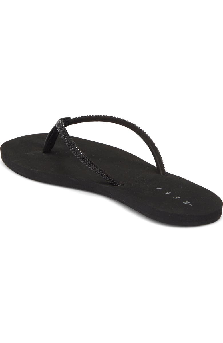Reef Bliss Bling Fling Flip Flop, Alternate, color, Black