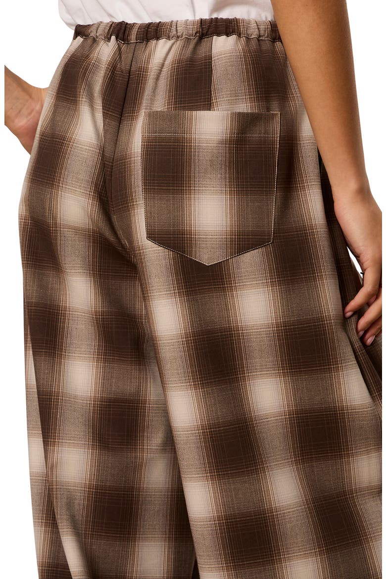 Float On Balloon Pants, Alternate, color, COCOA POWDER BROWN PLAID